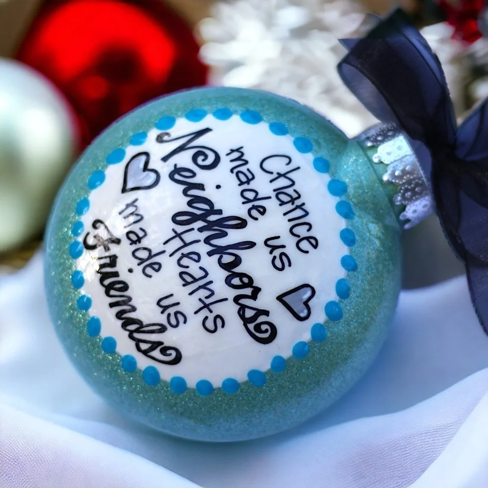Neighbor Ornament, Perfect Personalized Holiday Gift for Your Favorite Neighbors